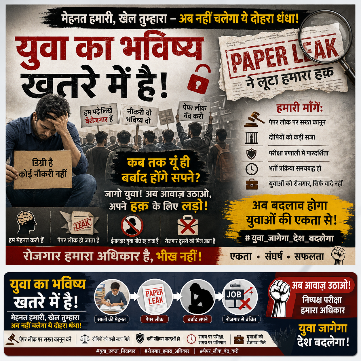 युवाओं का भविष्य लीक हो रहा है... अब कब जागेगी व्यवस्था?