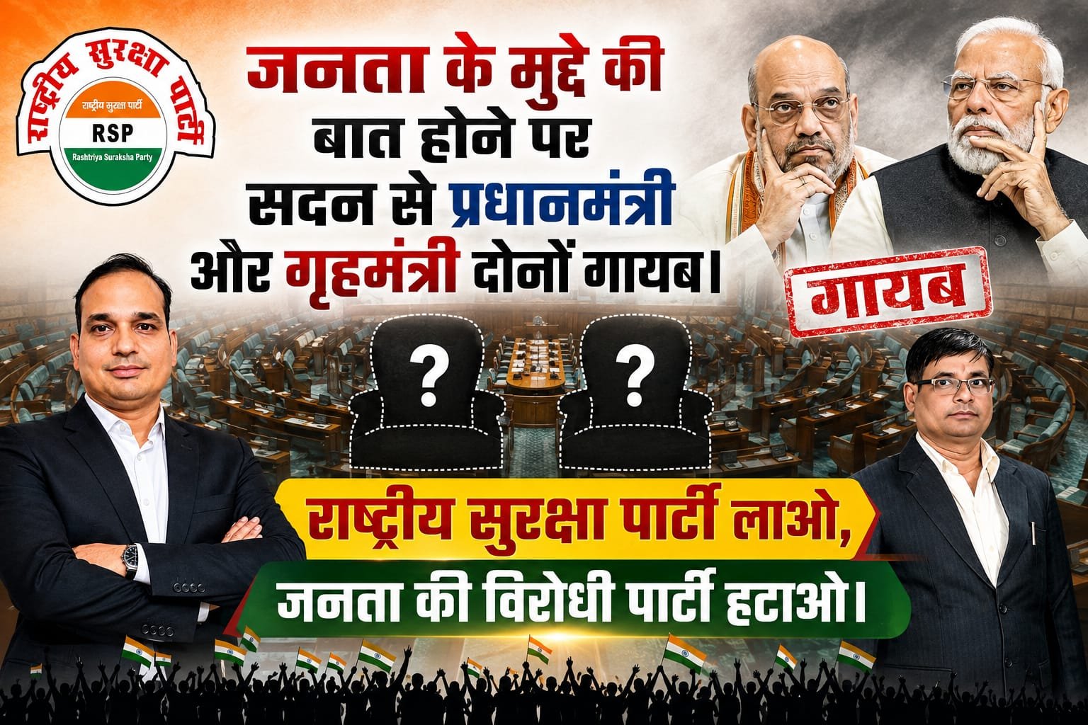 राष्ट्रीय सुरक्षा पार्टी का संदेश: जनता के मुद्दों पर जवाबदेह और जनहितकारी राजनीति की आवश्यकता