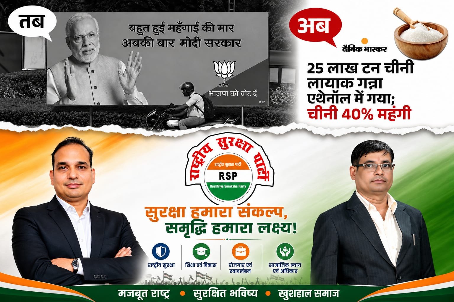 महंगाई पर सवाल: चीनी की बढ़ती कीमतों के बीच राष्ट्रीय सुरक्षा पार्टी का जनहित संदेश!