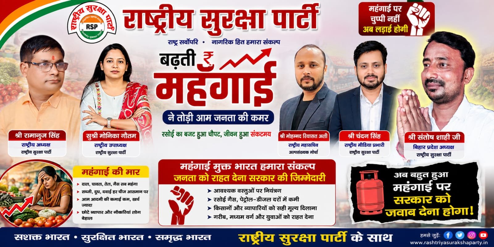 बढ़ती महंगाई ने तोड़ी आम जनता की कमर, सरकार से राहत की मांग!