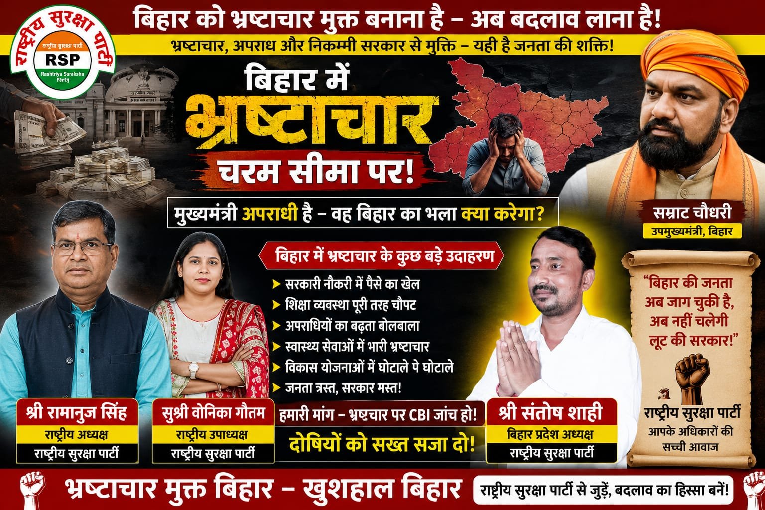बिहार को भ्रष्टाचार मुक्त बनाने का संकल्प – अब बदलाव लाना है