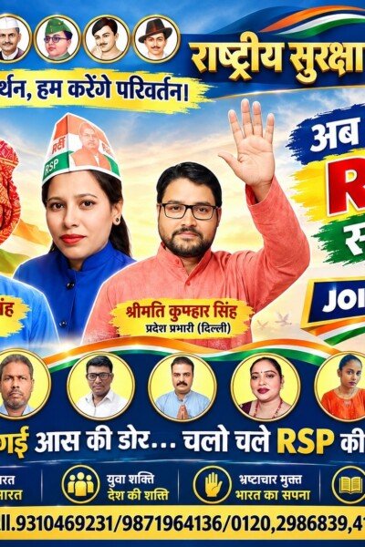 राष्ट्रीय सुरक्षा पार्टी का जनसंदेश: परिवर्तन, युवा शक्ति, शिक्षा और रोजगार पर जोर!