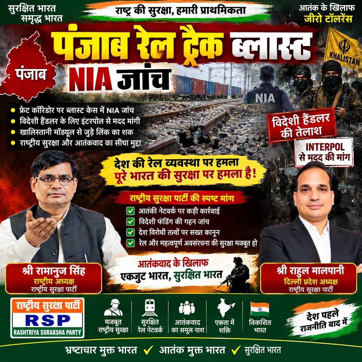 पंजाब रेल ट्रैक ब्लास्ट: NIA जांच और राष्ट्रीय सुरक्षा का मुद्दा!