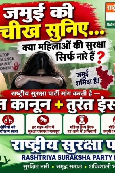 जमुई की चीख सुनिए: महिलाओं की सुरक्षा पर उठे सवाल?