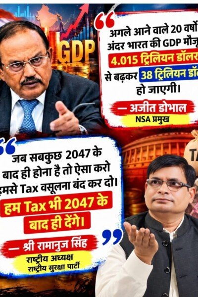 भारत की अर्थव्यवस्था और टैक्स व्यवस्था पर नई बहस | 2047 का भारत कैसा होगा?