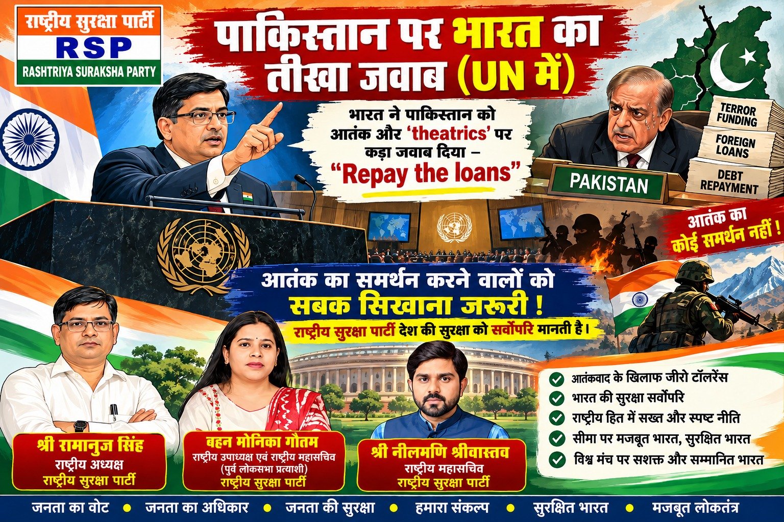 पाकिस्तान पर भारत का तीखा जवाब: UN में आतंकवाद के खिलाफ सख्त रुख का संदेश!