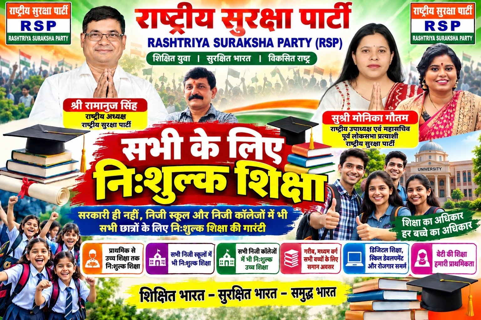 सभी के लिए निःशुल्क शिक्षा का संदेश, निजी स्कूल-कॉलेजों में भी मुफ्त शिक्षा का दावा!