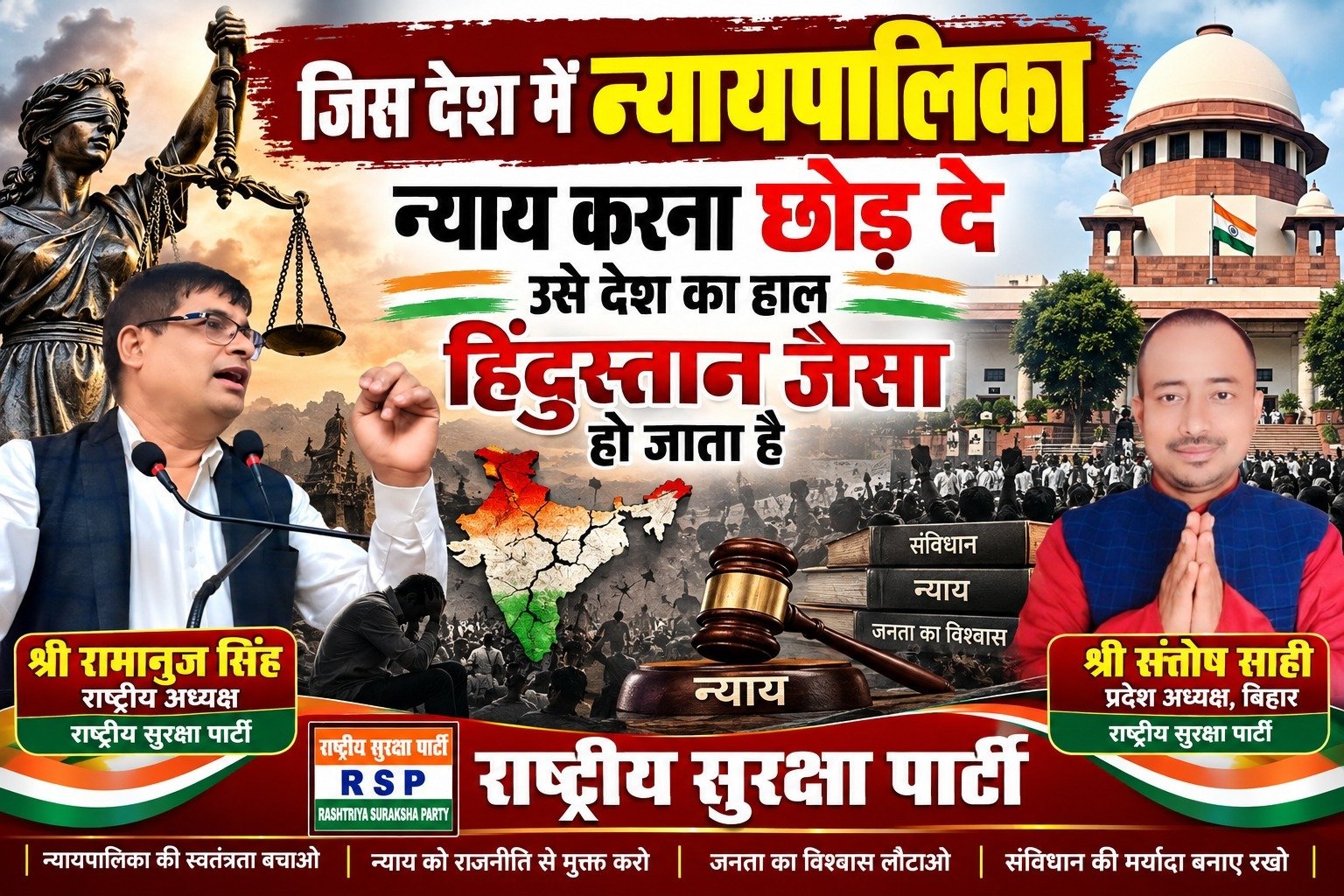 “न्यायपालिका की स्वतंत्रता और संविधान की मर्यादा पर उठते सवाल”?