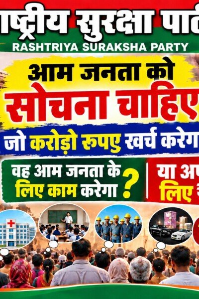 आम जनता को सोचना चाहिए—करोड़ों रुपये खर्च करने पर किसे मिलेगा लाभ?
