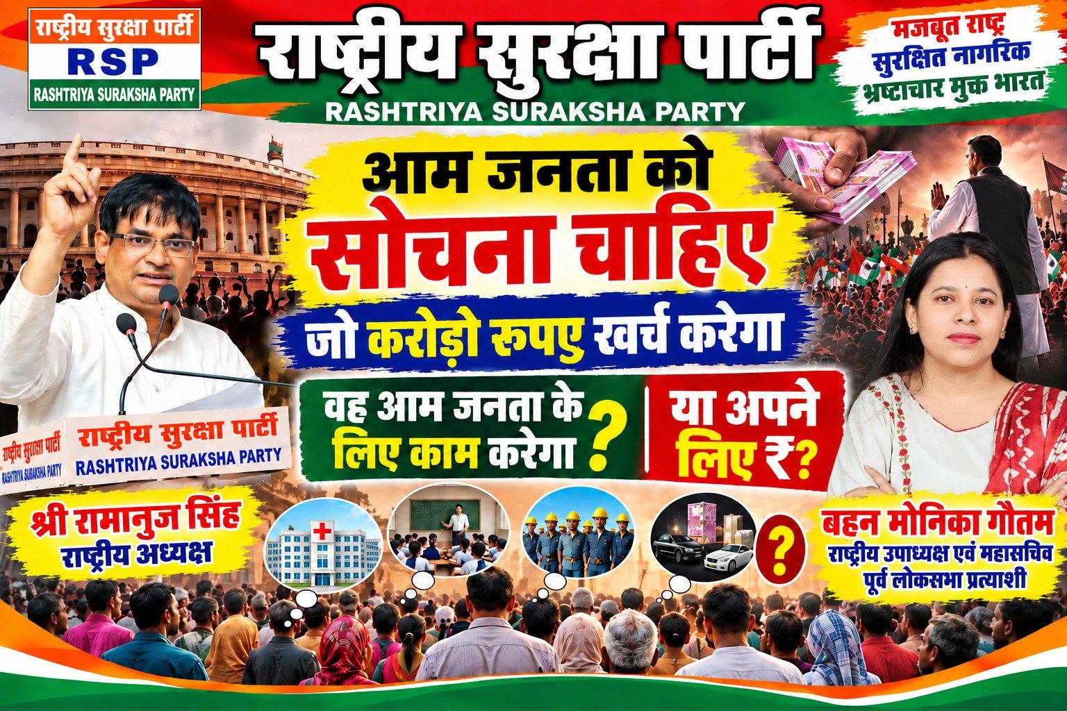आम जनता को सोचना चाहिए—करोड़ों रुपये खर्च करने पर किसे मिलेगा लाभ?