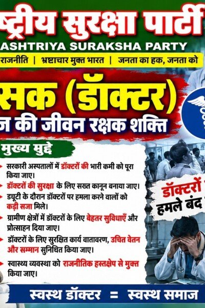 डॉक्टरों की सुरक्षा और सम्मान जरूरी, स्वास्थ्य व्यवस्था में सुधार का संदेश!