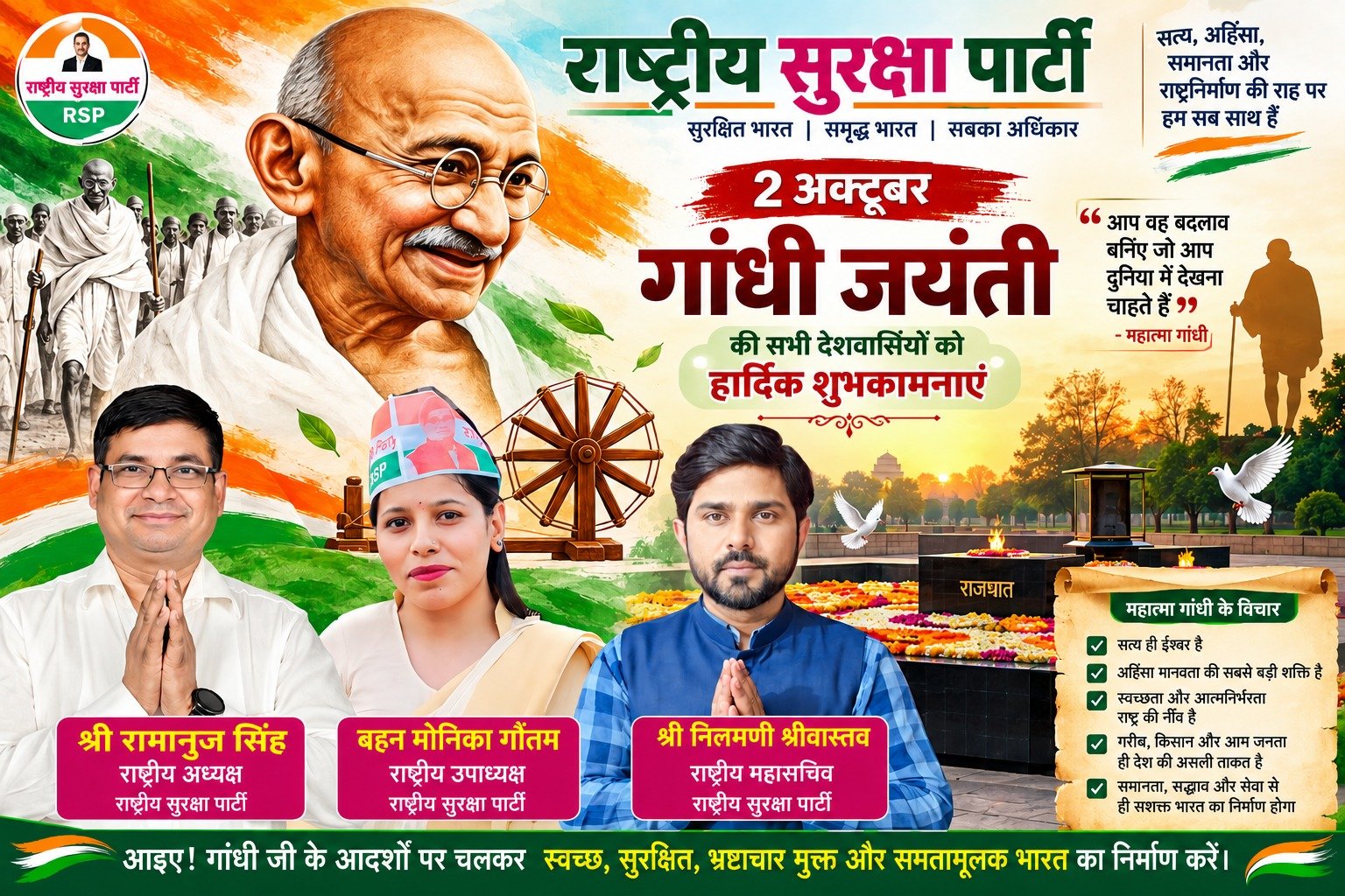 गांधी जयंती 2026 पर महात्मा गांधी को श्रद्धांजलि!