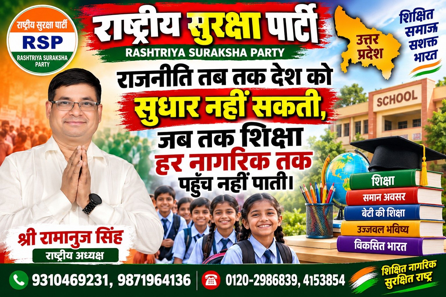 शिक्षा हर नागरिक तक पहुँचे, तभी देश का सुधार संभव
