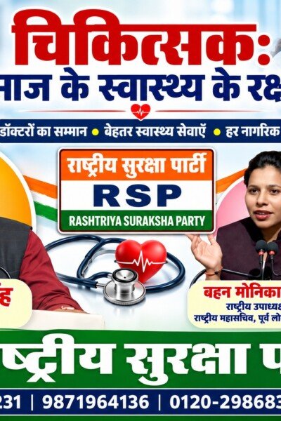 चिकित्सक समाज के स्वास्थ्य के रक्षक | राष्ट्रीय सुरक्षा पार्टी (RSP)