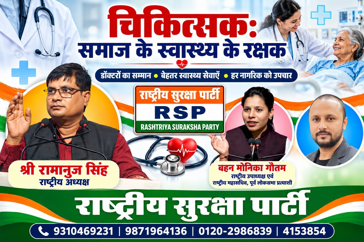 चिकित्सक समाज के स्वास्थ्य के रक्षक | राष्ट्रीय सुरक्षा पार्टी (RSP)