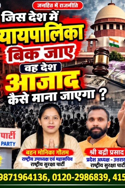 न्यायपालिका की स्वतंत्रता पर सवाल | राष्ट्रीय सुरक्षा पार्टी (RSP) का न्याय और लोकतंत्र बचाने का संदेश!